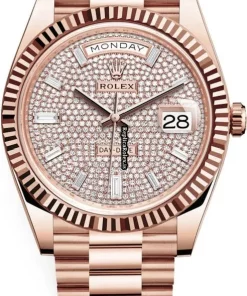 Terrific Fake Rolex Day-date 40 228235 Automatic Movement 40mm Rose Gold Case Mens/unisex Watch