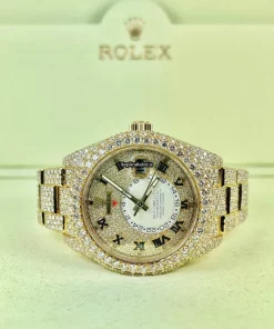 Lovely Fake Rolex Sky-dweller 326938 Caliber 9001 Automatic Movement 42mm Yellow Gold Case Mens/unisex Watch
