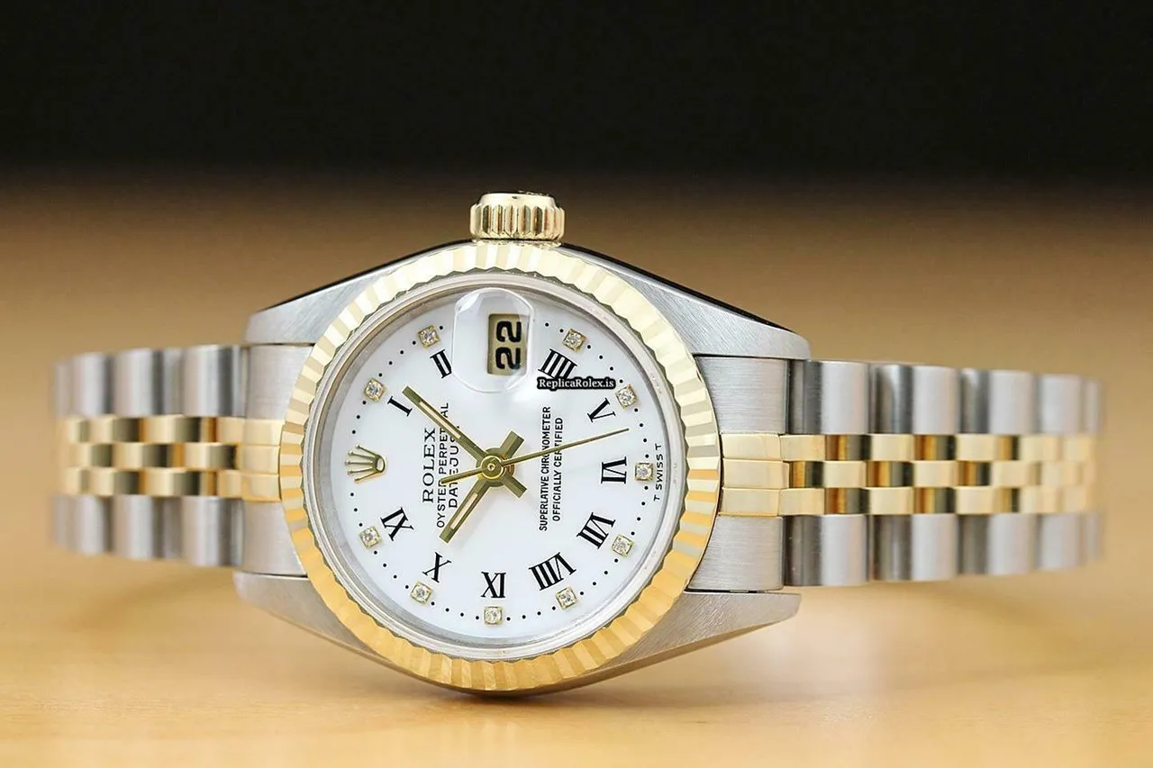 Awesome Replica Rolex Lady-datejust 69173 Caliber 2135 Automatic Movement 26mm Steel Case Womens Watch - Image 2