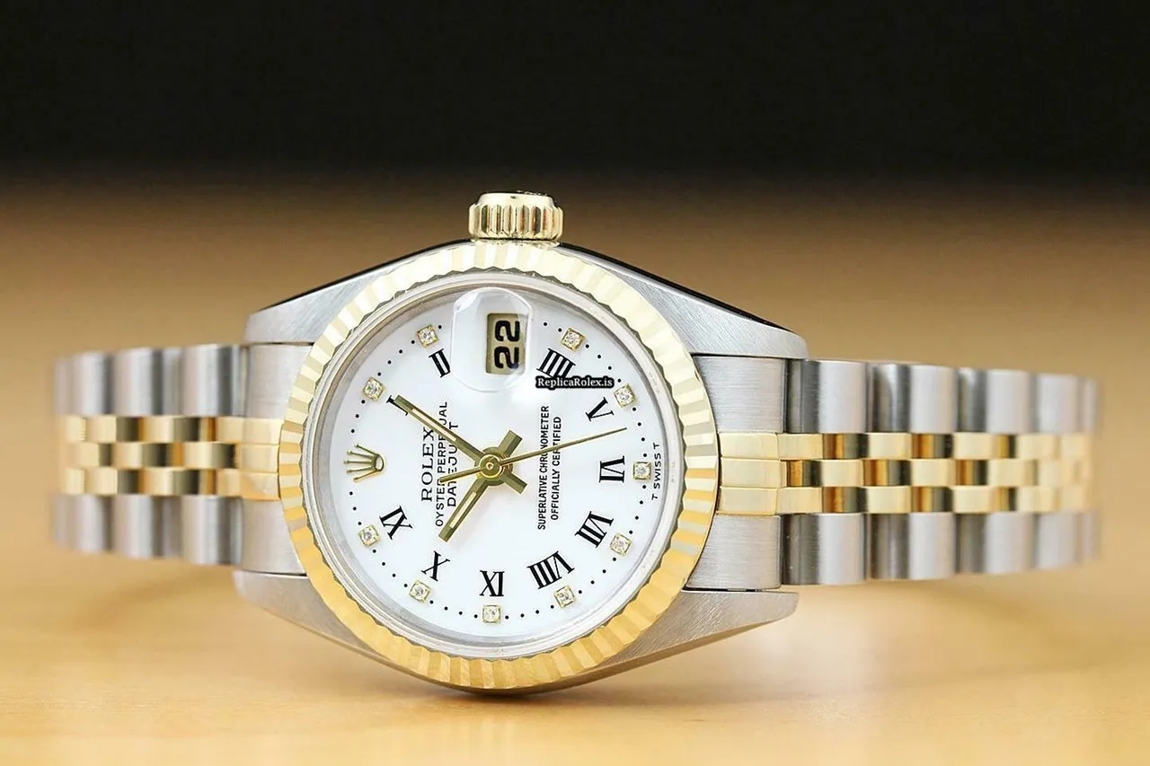 Awesome Replica Rolex Lady-datejust 69173 Caliber 2135 Automatic Movement 26mm Steel Case Womens Watch - Image 3