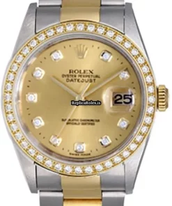 Awesome Replica Rolex Datejust 16233 Automatic Movement 36mm Gold/steel Case Mens/unisex Watch