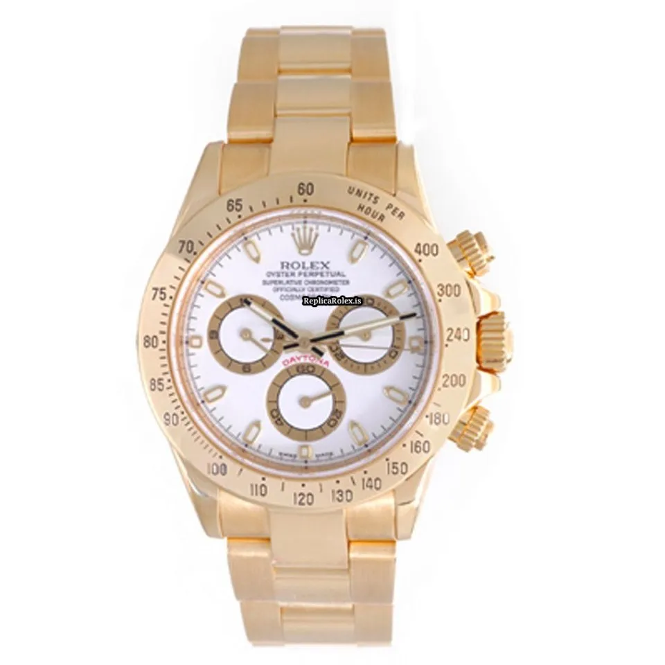 Awesome Replicas Rolex Daytona 116528 Automatic Movement 40mm Yellow Gold Case Mens/unisex Watch