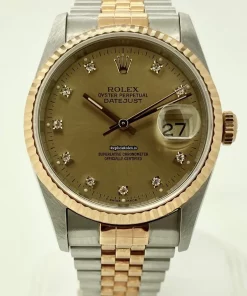 Beautiful Replica Rolex Datejust 16233 Caliber 3135 Automatic Movement 36mm Gold/steel Case Mens/unisex Watch