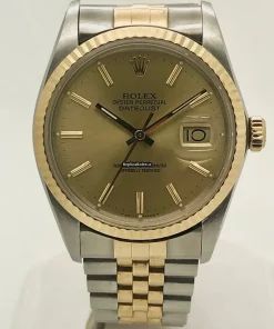 Amazing Clone Rolex Datejust 16013 Caliber 3035 Automatic Movement 36mm Gold/steel Case Mens/unisex Watch