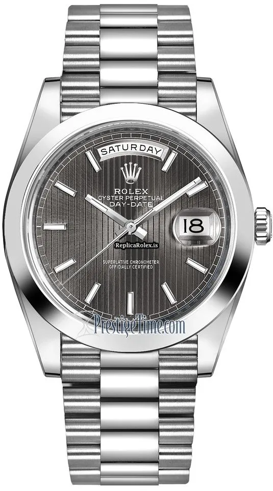 Durable Replica Rolex Day-date 40 228206 Automatic Movement 40mm Platinum Case Mens/unisex Watch