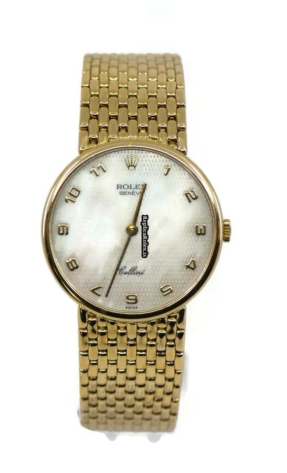 Good Fakes Rolex Cellini 5042 Manual Winding Movement 32mm Yellow Gold Case Mens/unisex Watch