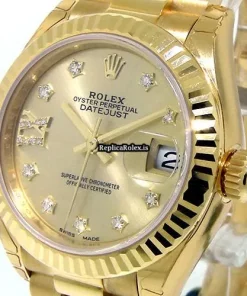Trustworthy Fake Rolex Lady-datejust 279178 Automatic Movement 28mm Yellow Gold Case Womens Watch
