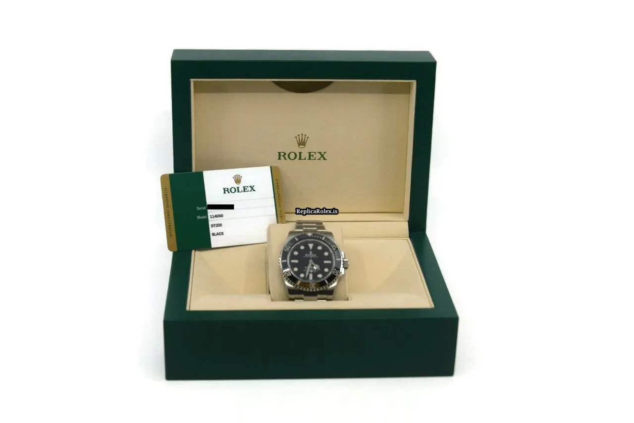 Good Fake Rolex Submariner (no Date) 114060 Caliber 3130 Automatic Movement 40mm Steel Case Mens/unisex Watch - Image 4