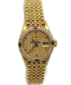 Best Replica Rolex Datejust 69068 Automatic Movement 26mm Yellow Gold Case Womens Watch