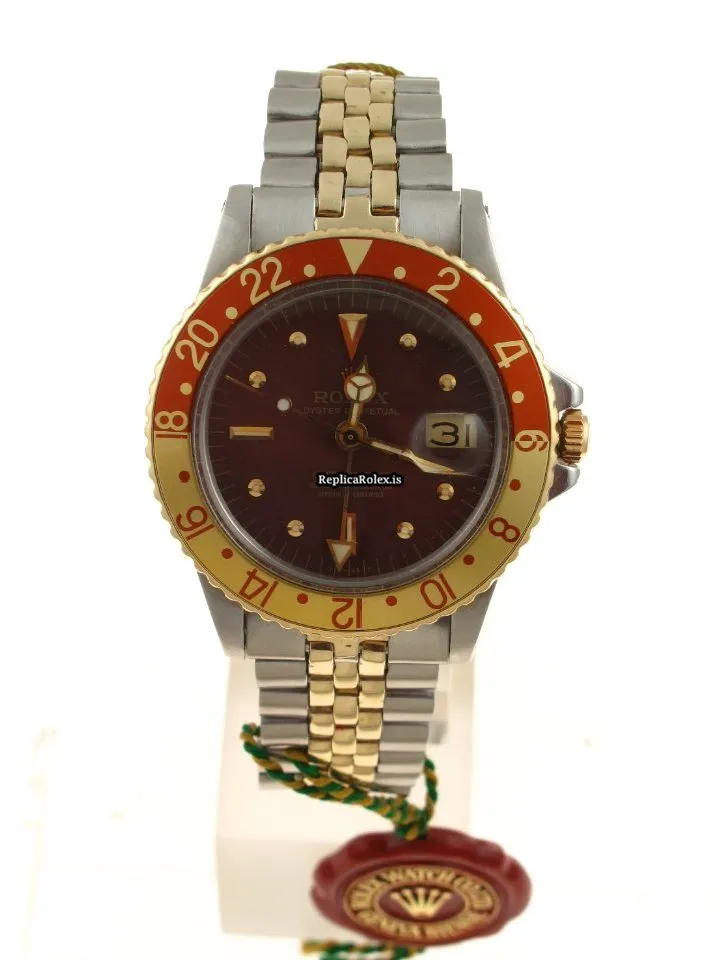 Mind-boggling Knockoff Rolex Gmt-master 1675 Caliber 1570 Automatic Movement 40mm Gold/steel Case Mens/unisex Watch - Image 3