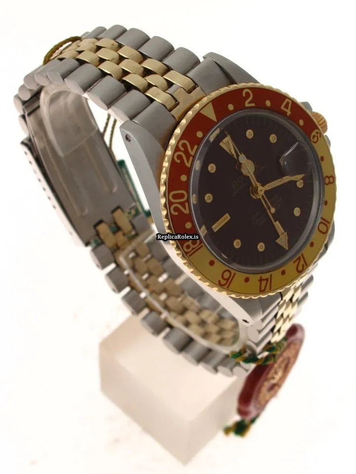 Mind-boggling Knockoff Rolex Gmt-master 1675 Caliber 1570 Automatic Movement 40mm Gold/steel Case Mens/unisex Watch - Image 4