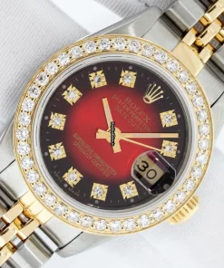 Fabulous Replicas Rolex Lady-datejust 69173 Caliber 2135 Automatic Movement 26mm Gold/steel Case Womens Watch