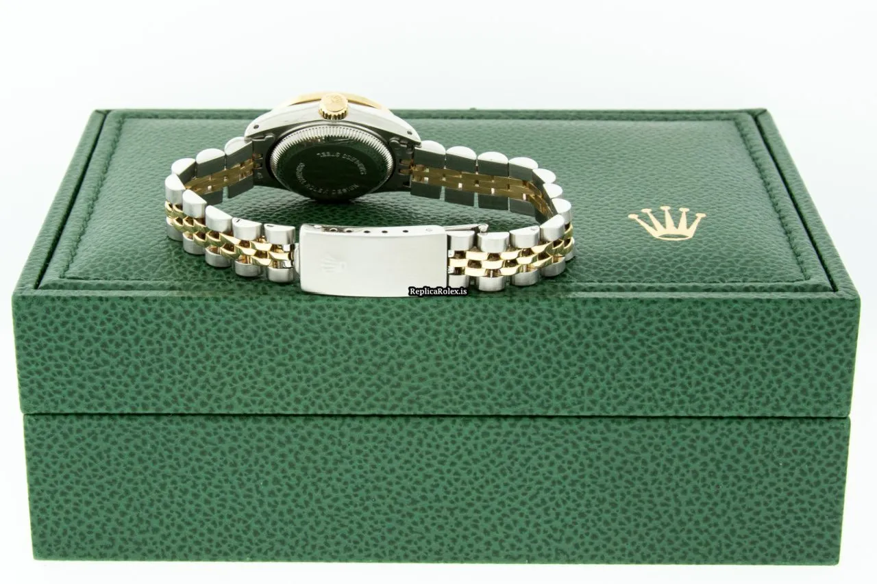 Fabulous Replicas Rolex Lady-datejust 69173 Caliber 2135 Automatic Movement 26mm Gold/steel Case Womens Watch - Image 7