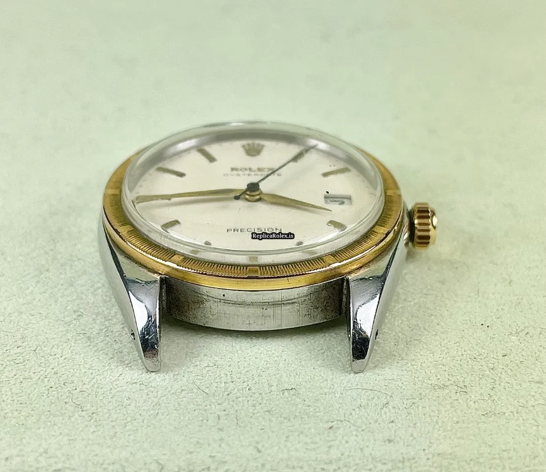 Fantastic Replica Rolex Oyster Precision 6694 Caliber 1225 Manual Winding Movement 34x40mm Steel Case Mens/unisex Watch - Image 2