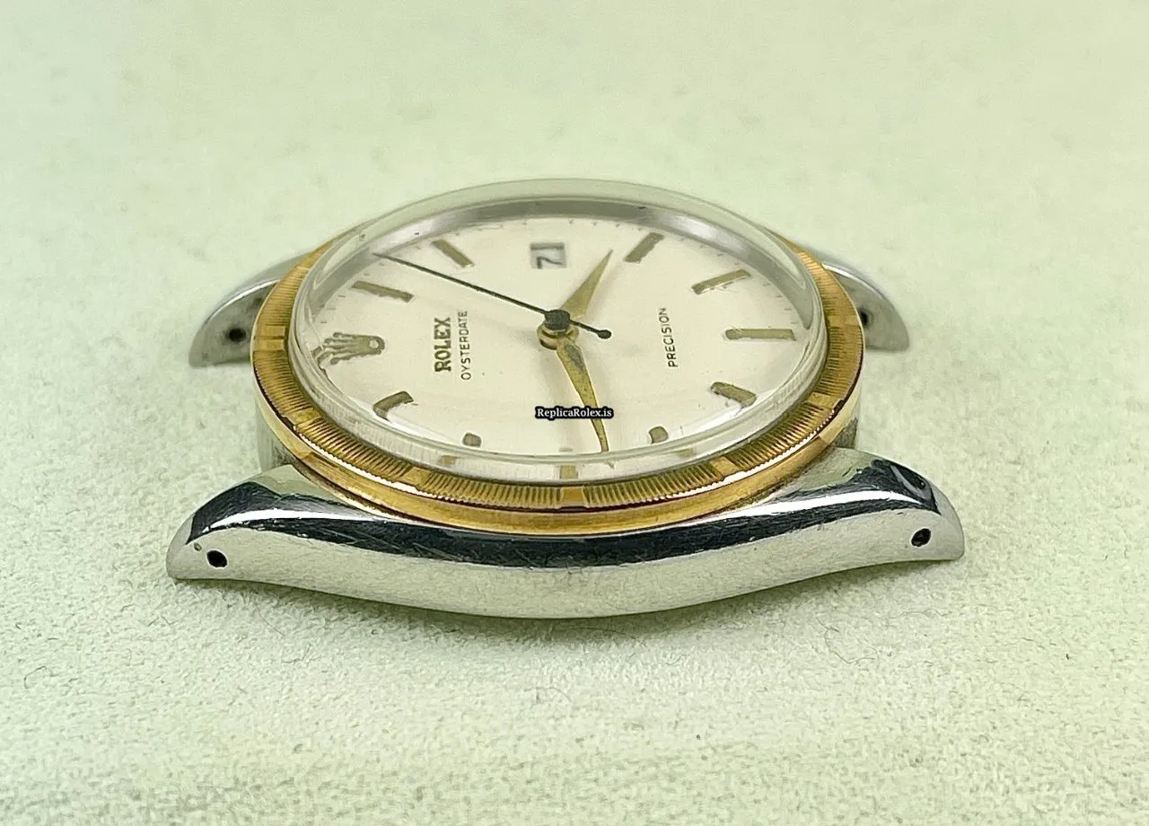 Fantastic Replica Rolex Oyster Precision 6694 Caliber 1225 Manual Winding Movement 34x40mm Steel Case Mens/unisex Watch - Image 6