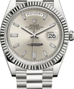 Mind-boggling Fake Rolex Day-date 40 228239 Automatic Movement 40mm White Gold Case Mens/unisex Watch