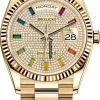 Affordable Fake Rolex Day-date 36 128238 Automatic Movement 36mm Yellow Gold Case Watch
