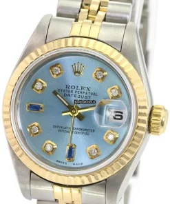 Luxury Fake Rolex Lady-datejust 69173 Caliber 2135 Automatic Movement 26mm Gold/steel Case Womens Watch
