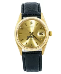 Reliable Replica Rolex Oyster Perpetual Date 1500 Automatic Movement 34mm Yellow Gold Case Mens/unisex Watch