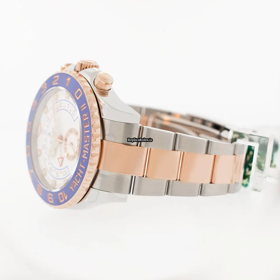 Amazing Replica Rolex Yacht-master II 116681 Caliber 4161 Automatic Movement 44mm Gold/steel Case Mens/unisex Watch - Image 7
