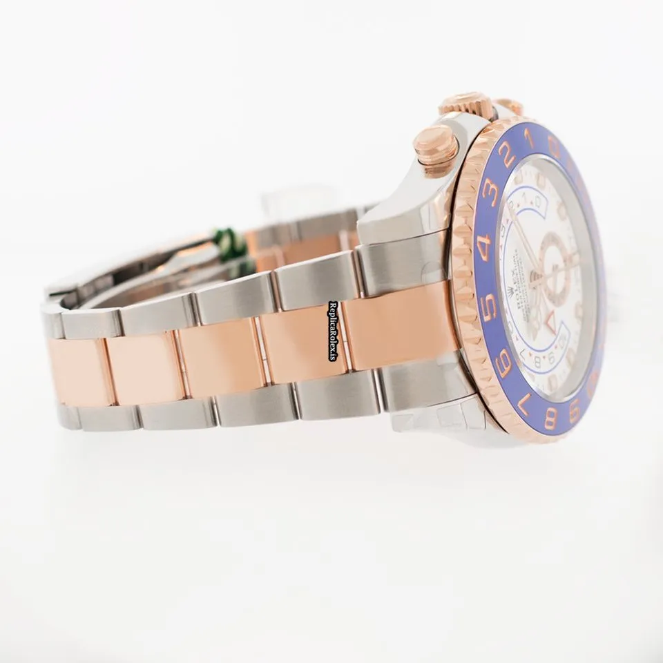 Amazing Replica Rolex Yacht-master II 116681 Caliber 4161 Automatic Movement 44mm Gold/steel Case Mens/unisex Watch - Image 9