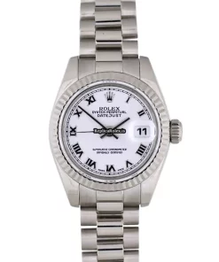 Nice Replica Rolex Lady-datejust 179179 Caliber 2235 Automatic Movement 26mm White Gold Case Womens Watch