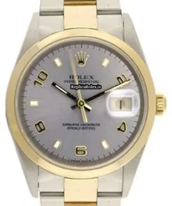 Special Replica Rolex Oyster Perpetual Date 15203 Automatic Movement 34mm Gold/steel Case Mens/unisex Watch