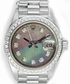 Wonderful Fake Rolex Lady-datejust 69179 Automatic Movement Womens Watch