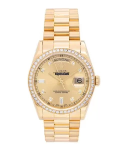 Lovely Replica Rolex Day-date 36 118348 Automatic Movement 36mm Yellow Gold Case Mens/unisex Watch