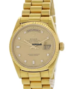 Superb Replica Rolex Day-date 36 18038 Automatic Movement 36mm Yellow Gold Case Mens/unisex Watch