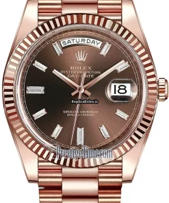 Fantastic Fake Rolex Day-date 40 228235 Automatic Movement 40mm Rose Gold Case Mens/unisex Watch