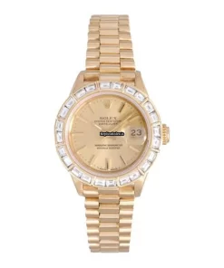 Luxury Fake Rolex Lady-datejust 69178 Automatic Movement 26mm Yellow Gold Case Womens Watch