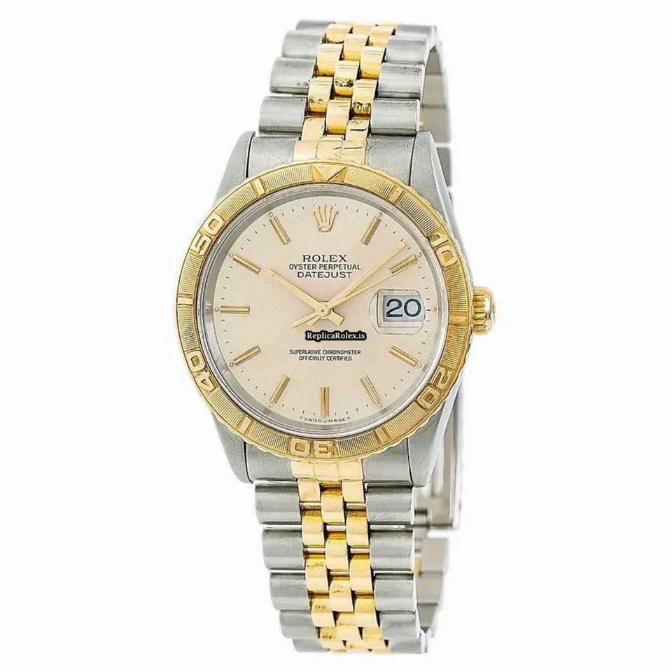 Amazing Fake Rolex Datejust Turn-o-graph 16263 Automatic Movement 36mm Gold/steel Case Mens/unisex Watch