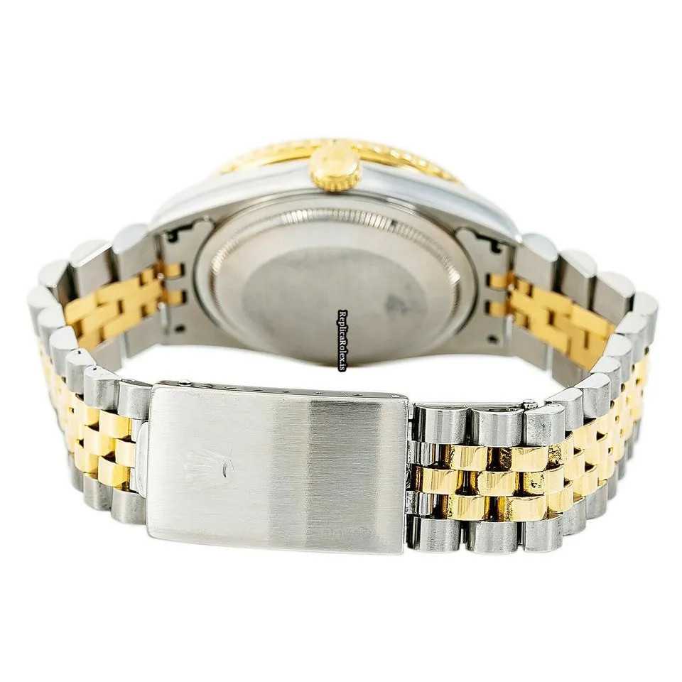 Amazing Fake Rolex Datejust Turn-o-graph 16263 Automatic Movement 36mm Gold/steel Case Mens/unisex Watch - Image 2