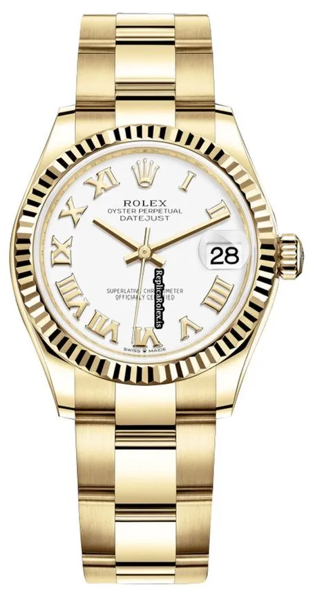 Incredible Replica Rolex Datejust 278278 Automatic Movement 31mm Yellow Gold Case Womens Watch