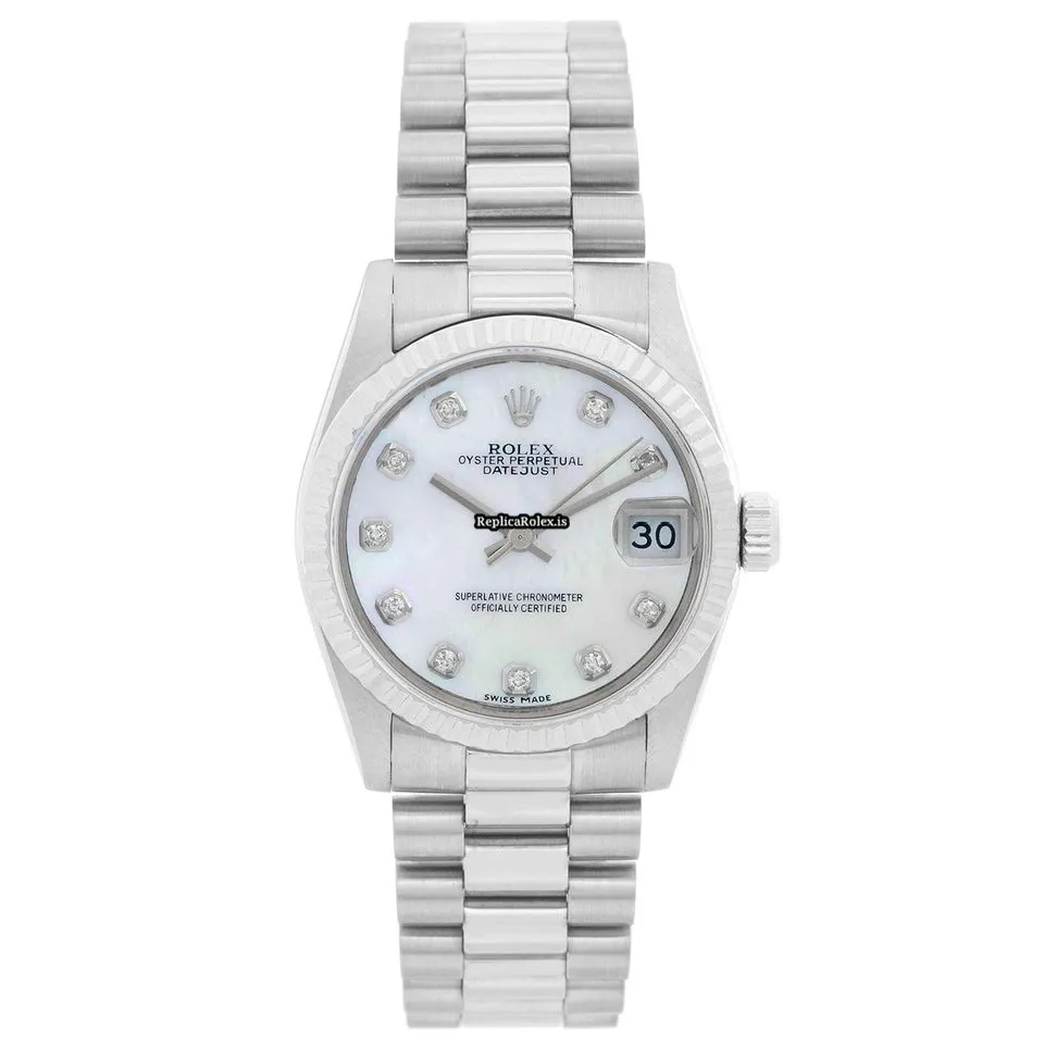 Distinctive Replica Rolex Datejust 68279 Automatic Movement 30mm White Gold Case Mens/unisex Watch
