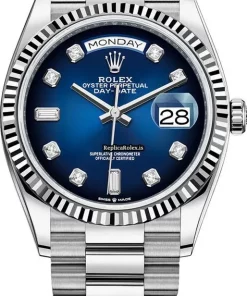 Fabulous Replica Rolex Day-date 36 128239 Automatic Movement 36mm White Gold Case Watch