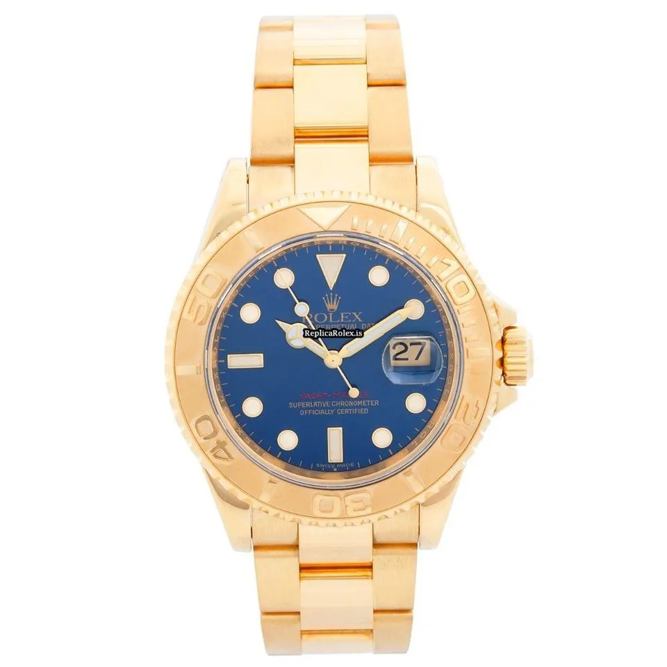 Exquisite Fake Rolex Yacht-master 16628 Automatic Movement 40mm Yellow Gold Case Mens/unisex Watch
