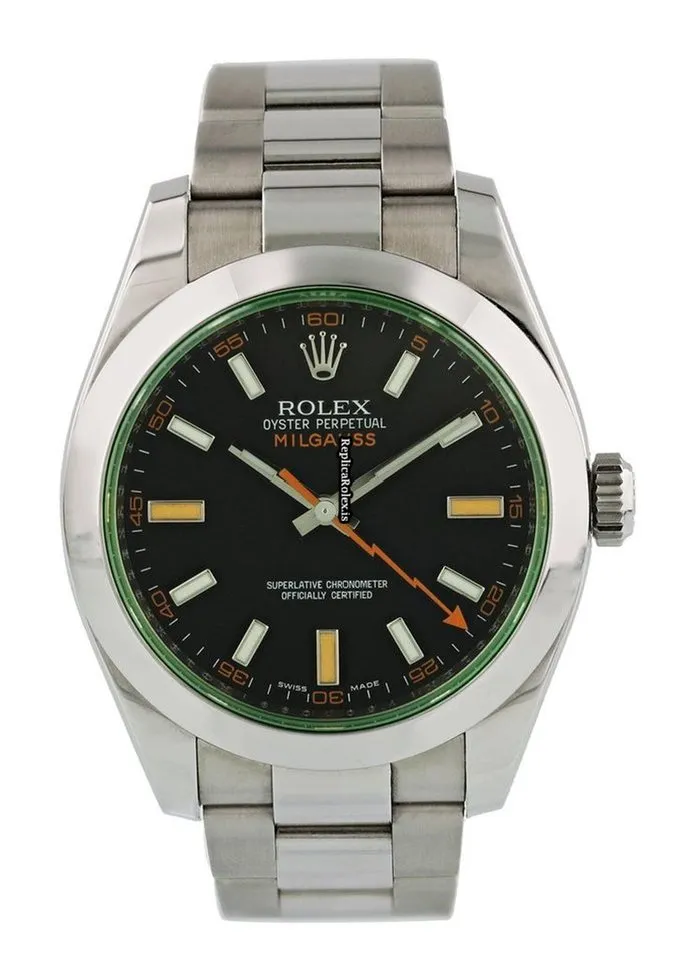 Discount Replica Rolex Milgauss 116400gv Caliber 3131 Automatic Movement 40mm Steel Case Mens/unisex Watch