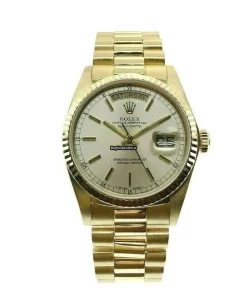 Popular Fake Rolex Day-date 36 18038 Caliber 3055 Automatic Movement 36mm Yellow Gold Case Mens/unisex Watch