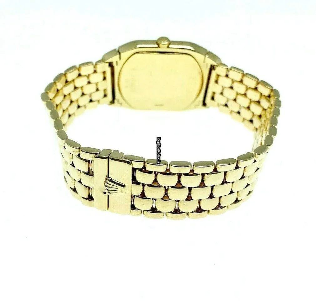 Neat Replica Rolex Cellini 6633 Quartz Movement Yellow Gold Case Mens/unisex Watch - Image 12