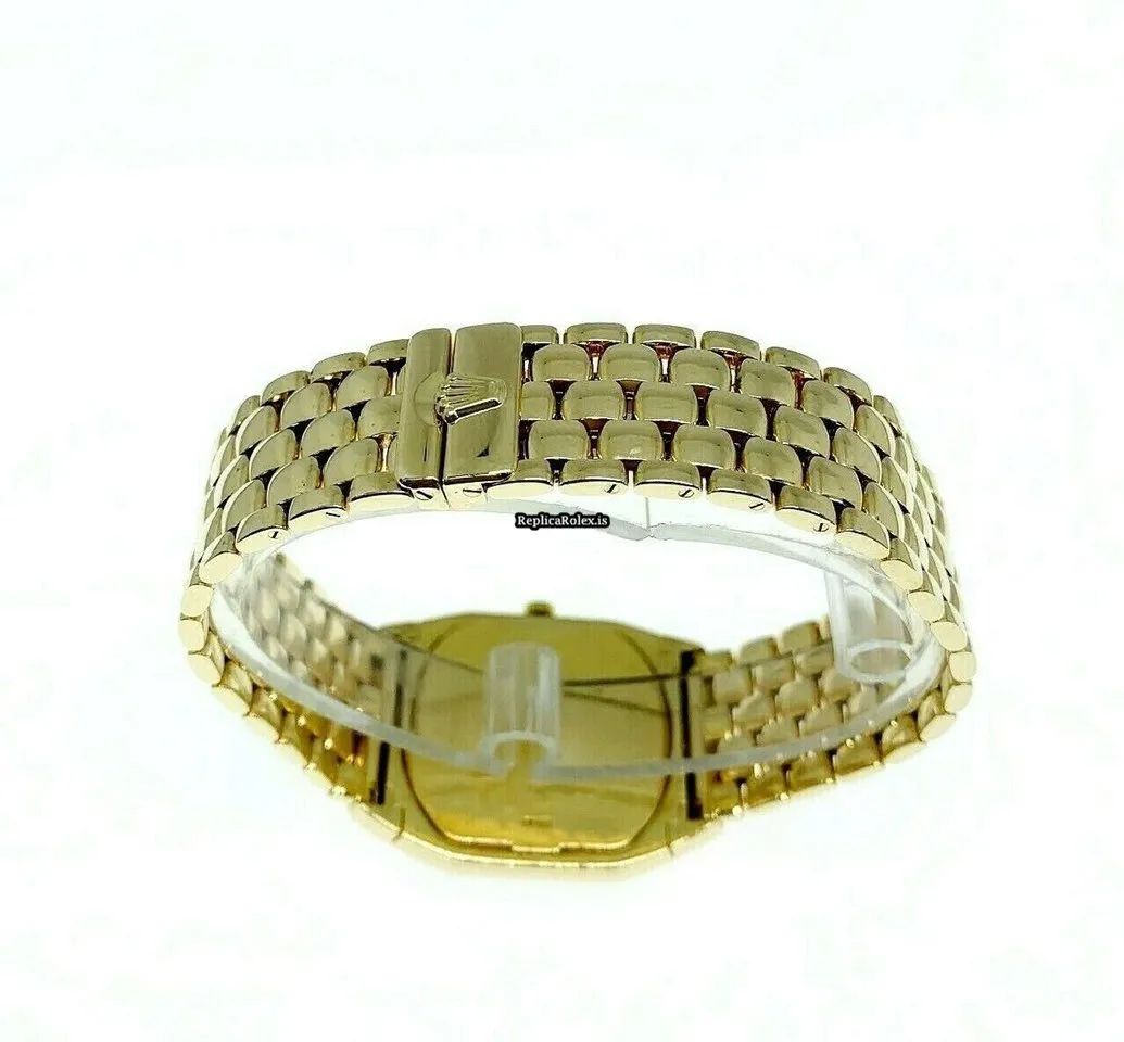 Neat Replica Rolex Cellini 6633 Quartz Movement Yellow Gold Case Mens/unisex Watch - Image 9