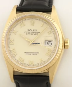 Fantastic Replica Rolex Datejust 16018 Caliber 3035 Automatic Movement 36mm Yellow Gold Case Mens/unisex Watch