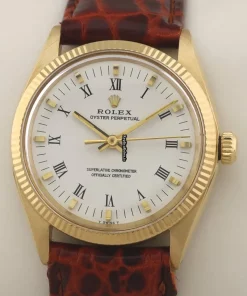 Superb Replica Rolex Oyster Perpetual 1005 Caliber 1570 Automatic Movement 34mm Yellow Gold Case Mens/unisex Watch