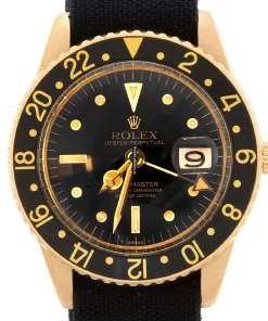 Inexpensive Fake Rolex Gmt-master 1675 Caliber 1575 Automatic Movement 40mm Yellow Gold Case Mens/unisex Watch