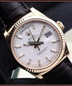Incredible Fake Rolex Day-date 36 118138 Caliber 3155 Automatic Movement 36mm Yellow Gold Case Mens/unisex Watch