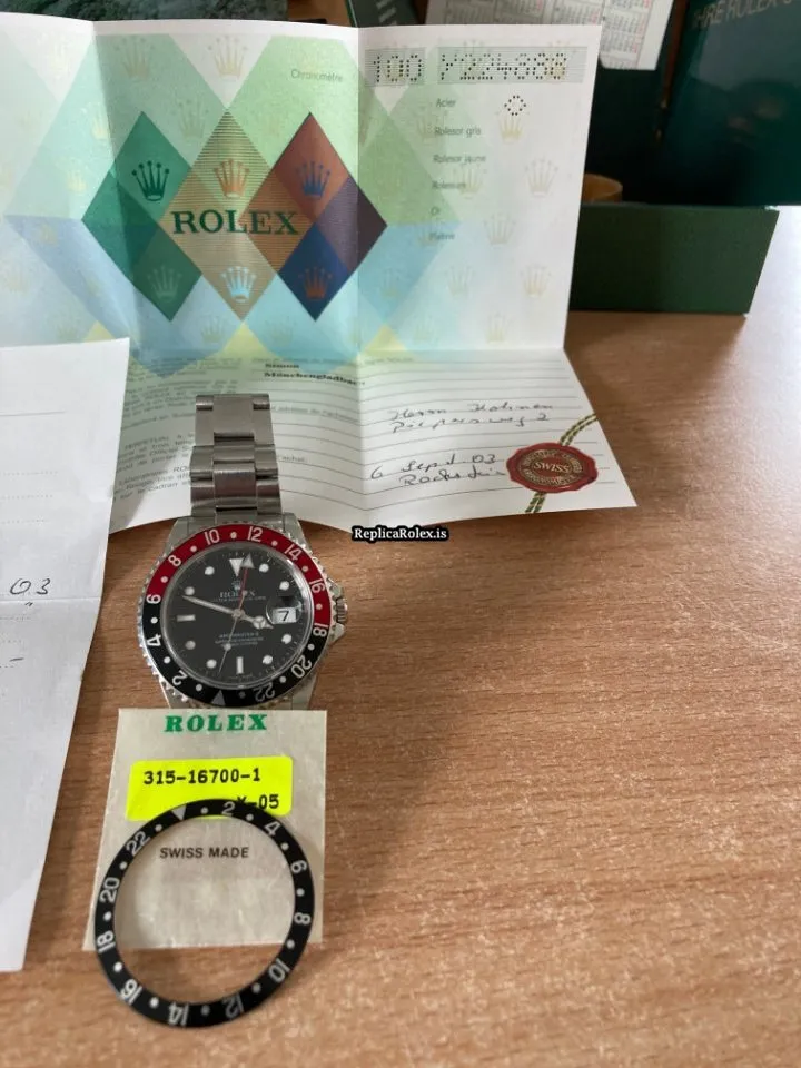 Wholesale Knockoff Rolex Gmt-master II 16710 Caliber 3185 Automatic Movement 40mm Steel Case Mens/unisex Watch - Image 5