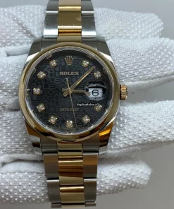 Incredible Replica Rolex Datejust 116201 Automatic Movement 36mm Gold/steel Case Mens/unisex Watch