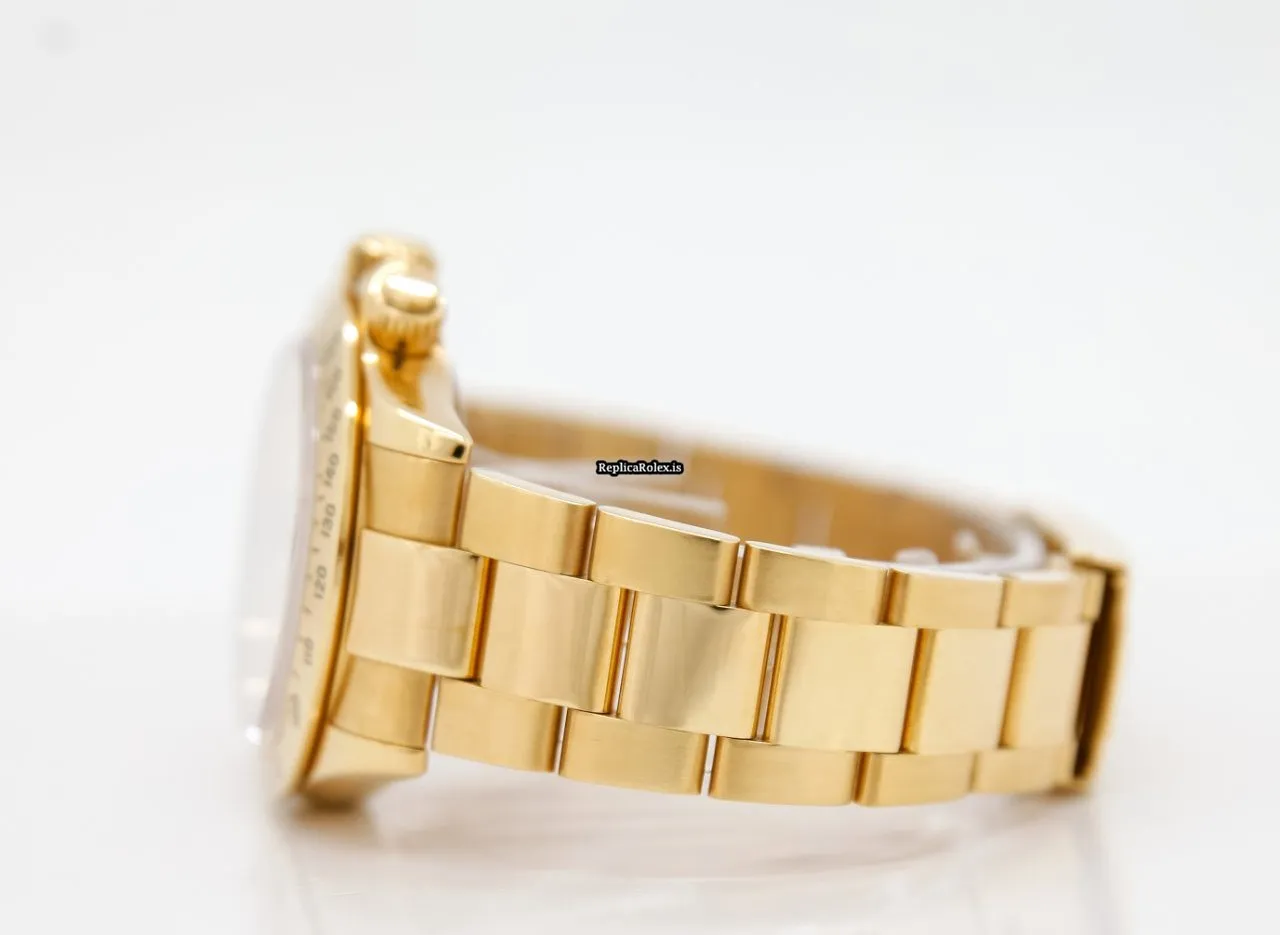 Best Replica Rolex Daytona 116528 Caliber 4130 Automatic Movement 40mm Yellow Gold Case Mens/unisex Watch - Image 4