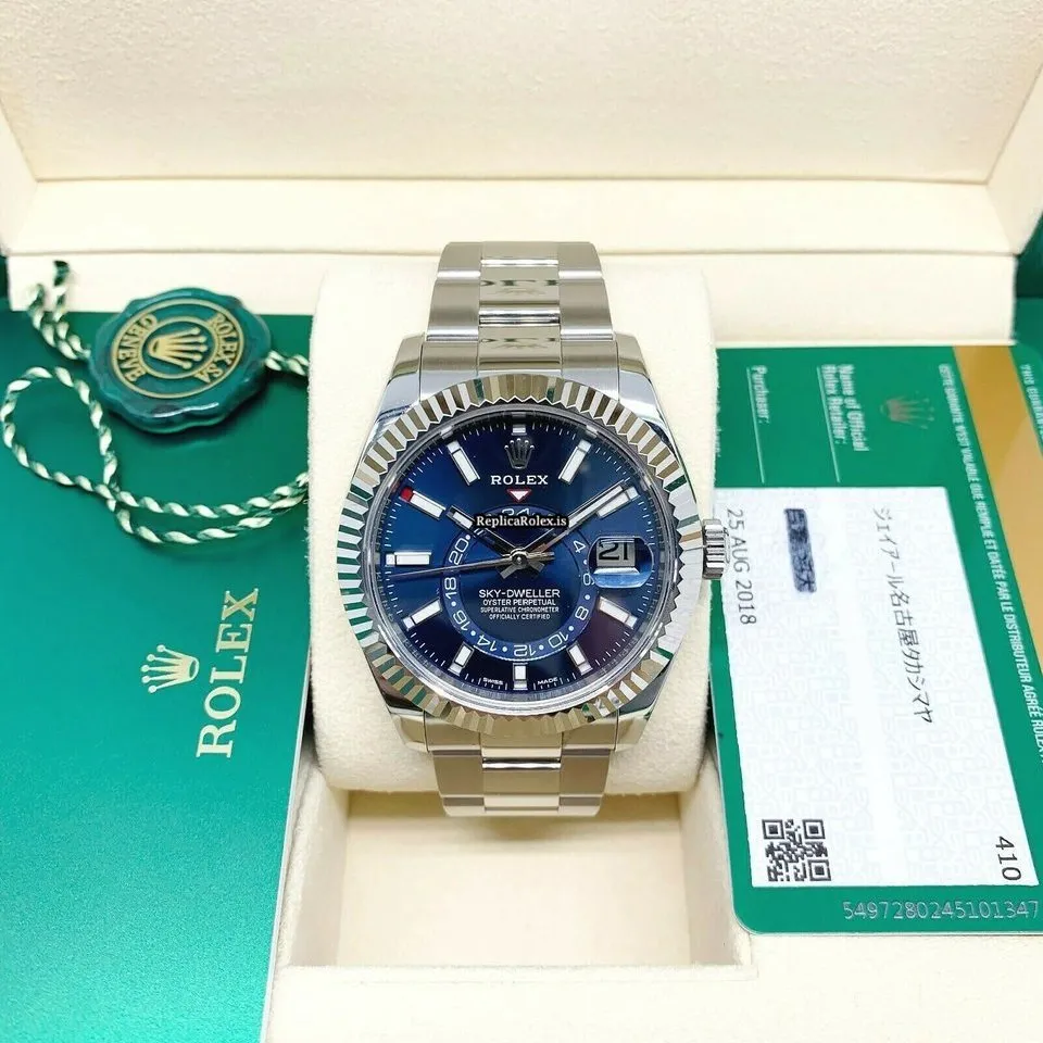Incredible Replica Rolex Sky-dweller 326934 Caliber 9001 Automatic Movement 42mm Steel Case Mens/unisex Watch - Image 2